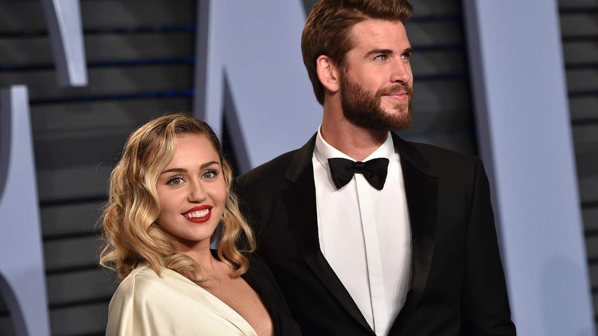 Miley Cyrus y Liam Hemsworth. Fuente: (Instagram)