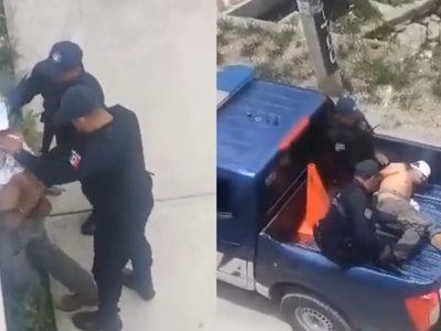 Adulto mayor muere por golpiza de policías de Hidalgo; pobladores queman patrulla y alcaldía (Video)