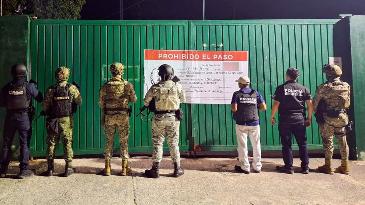 Operativo de marinos y soldados en la sede sindical de taxistas Andrés Quintana Roo