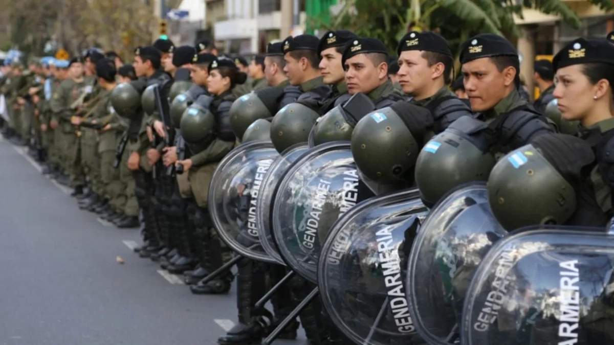 Gendarmería, una de las fuerzas que conformará el comando. Fuente: (X)