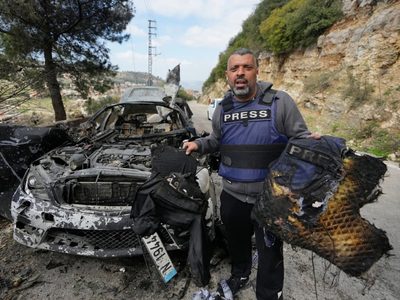 Ataque aéreo israelí en el sur del Líbano mata a 3 periodistas que cubrían la guerra