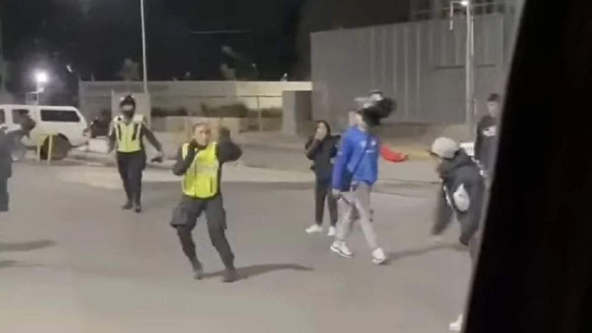 La violenta agresión a la inspectora municipal ocurrió en el acceso a la Isla 132. Fuente (captura de video)