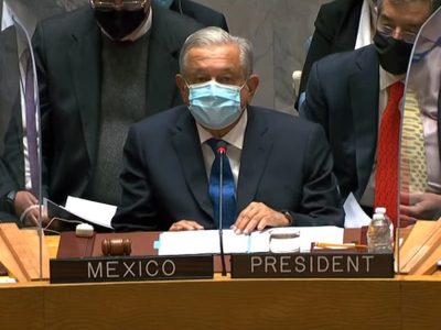 AMLO propone ante la ONU cobrar 4% de impuestos a los más ricos para ayudar a los más pobres