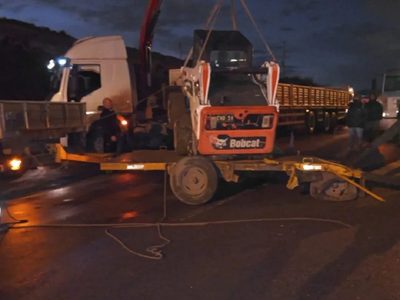 Una mujer herida en un triple choque en la ruta 7