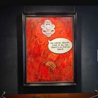 Activistas vandalizan retrato oficial del rey Carlos III con imagen de "Wallace y Gromit"