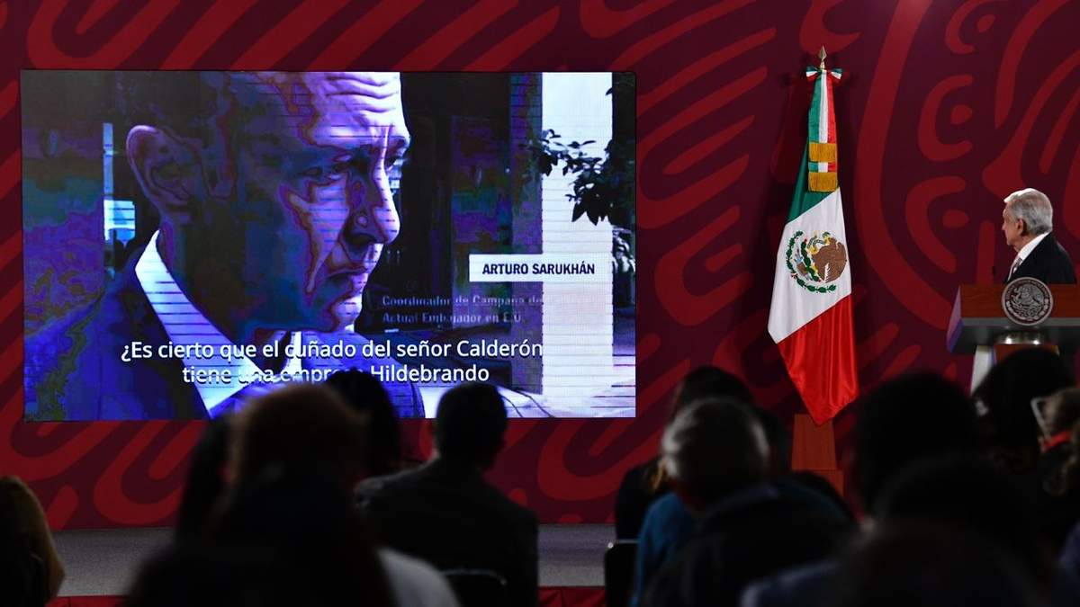 video donde aparece  Arturo Sarukhán, quien fue embajador de México en EU durante la presidencia de Calderón.