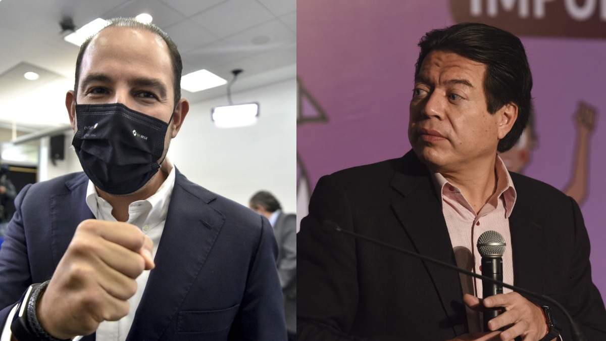 Marko Cortés y Mario Delgado. Confrontación