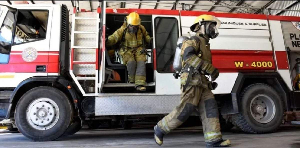 Los bomberos voluntarios reclaman un atraso en los pagos. Fuente: (Facebook)