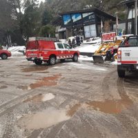 Un derrumbe de piedras en San Martín de los Andes causó daños