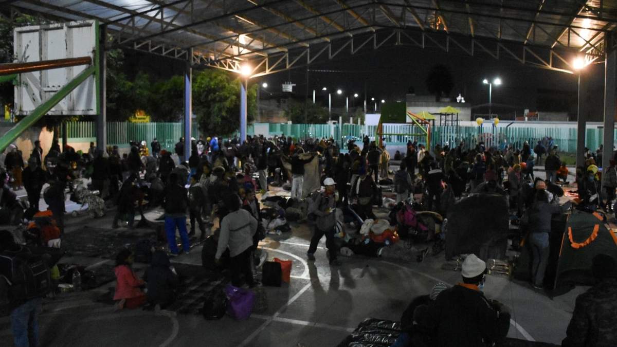 Albergue de migrantes en la alcaldía Gustavo A. Madero
