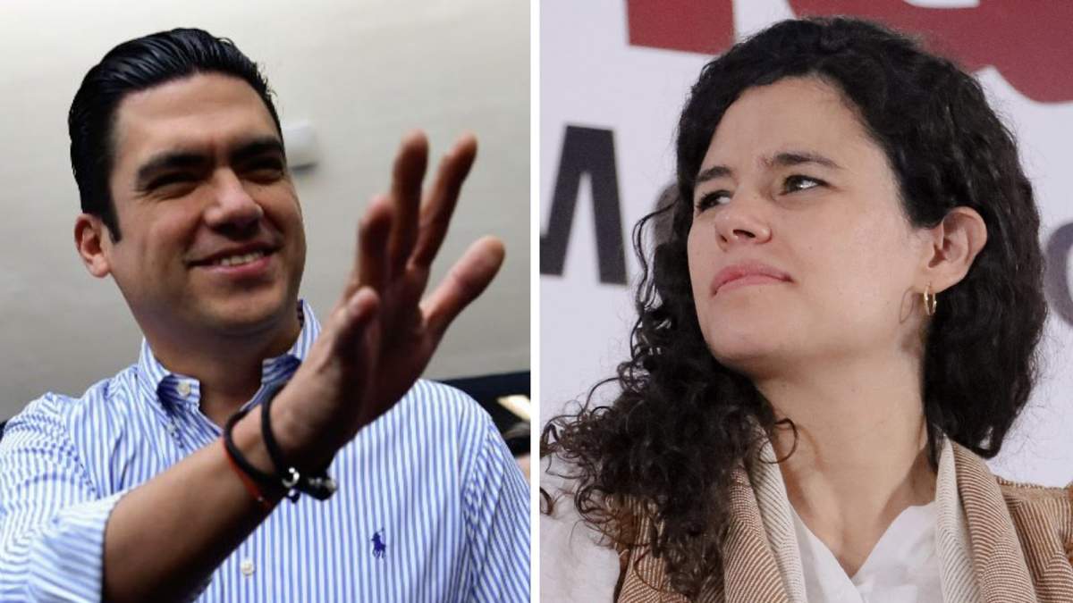 El recién electo líder del PAN y la dirigente morenista