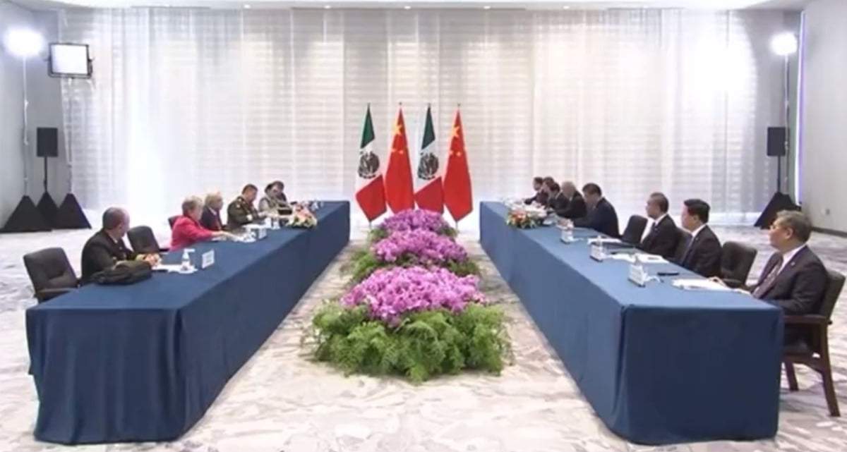 Aspecto de la reunión México-China