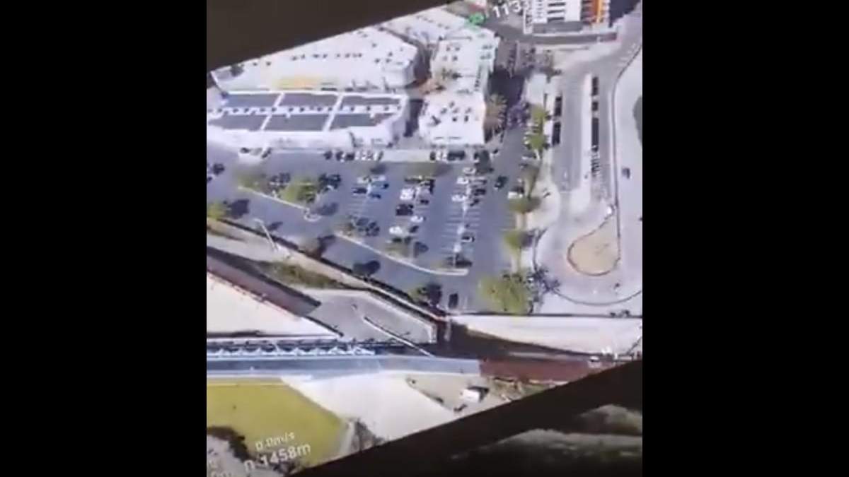 Indocumentado guiado por un dron