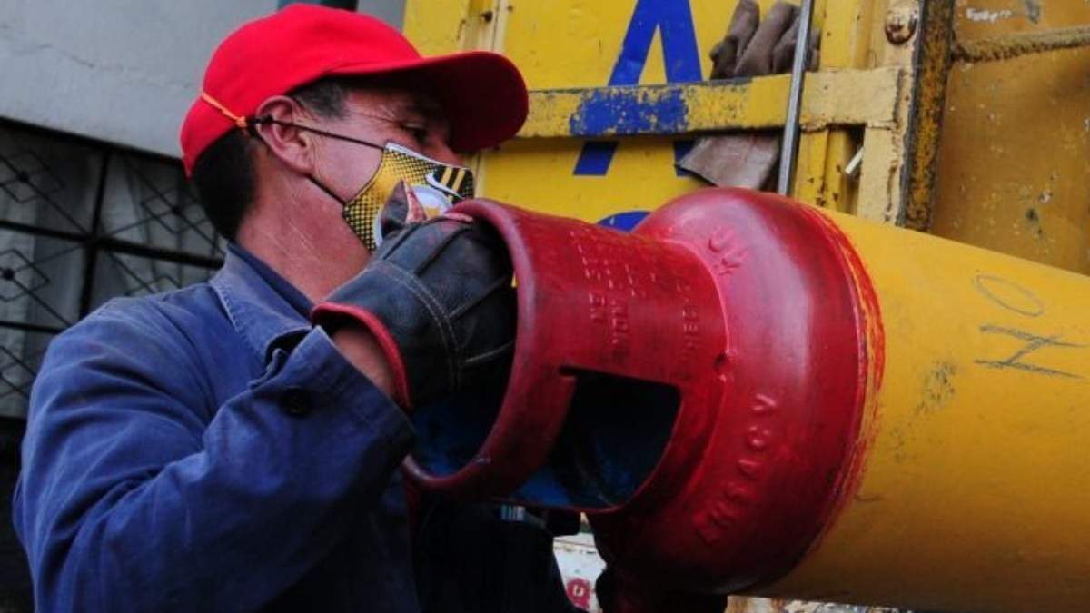 Un repartidor de Gas LP