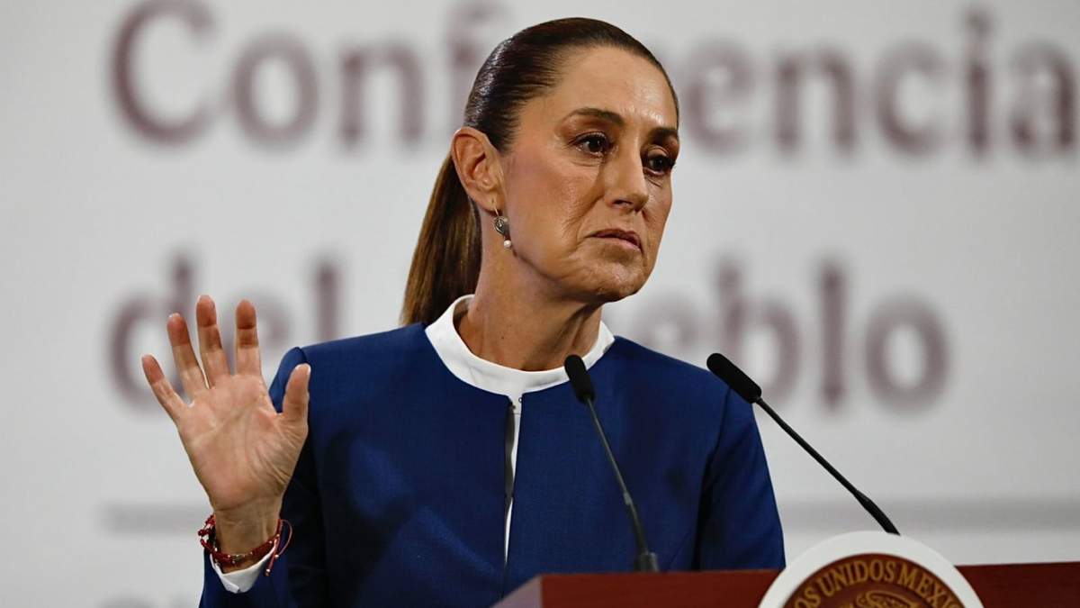 La presidenta Claudia Sheinbaum en la mañanera