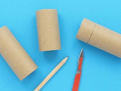 Con rollos de papel higiénico hacé esta corona navideña para tu puerta super fina y digna de los bazares más caros