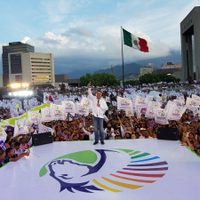 Desde la Macroplaza,  "El Bronco" convoca a cibercierre de campaña