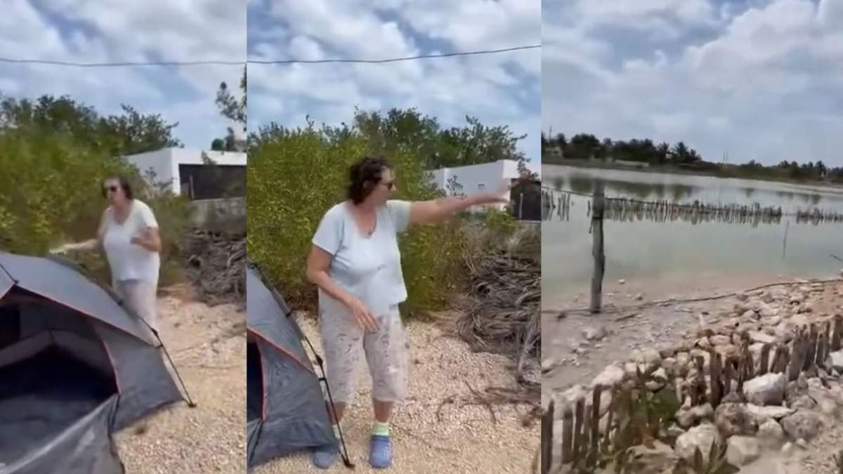 La familia afectada denunció que la mujer extranjera lanzó huevos a su vehículo.