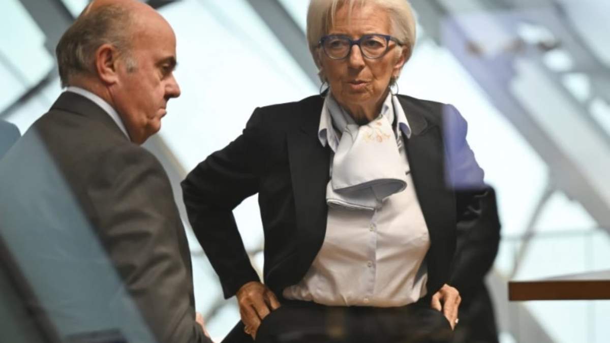 Christine Lagarde, presidenta del Banco Central Europeo, y el vicepresidente del organismo Luis de Guindos, en Alemania