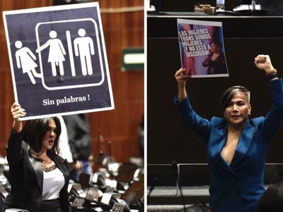 María Teresa Castell protestó así contra la decisión del TEPJF a favor de Salma Luévano (Video)