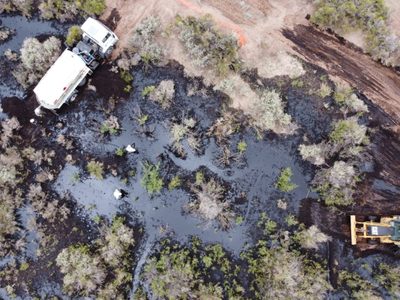Derrame en Catriel: a un mes del desastre, cómo se encuentra la zona