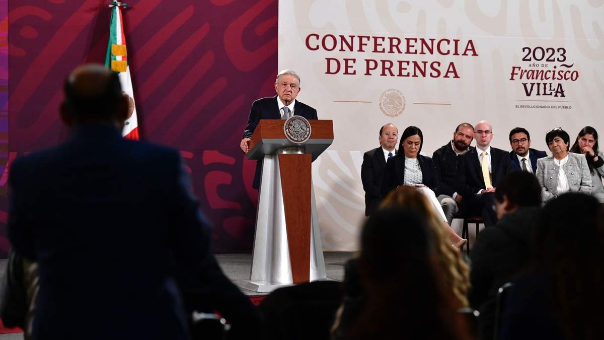 El mandatario en Palacio Nacional