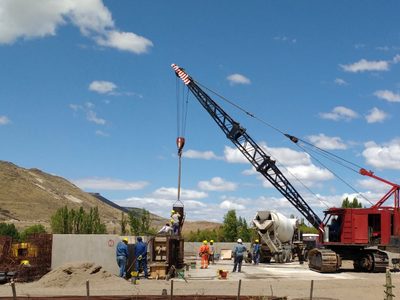 Continúan los trabajos en el nuevo puente de La Rinconada