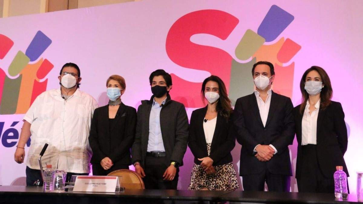 Integrantes de la organización Sí por México