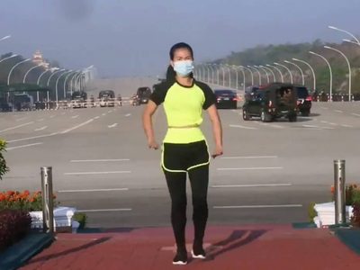Es real el video de la maestra de aerobics durante el golpe en Myanmar; así fue verificado