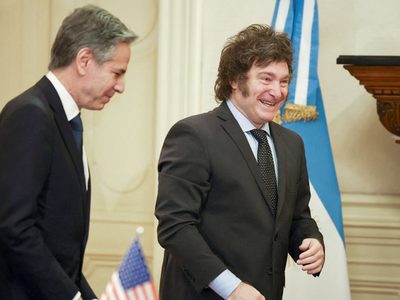 Javier Milei se reúne con el secretario de Estado norteamericano, Antony Blinken