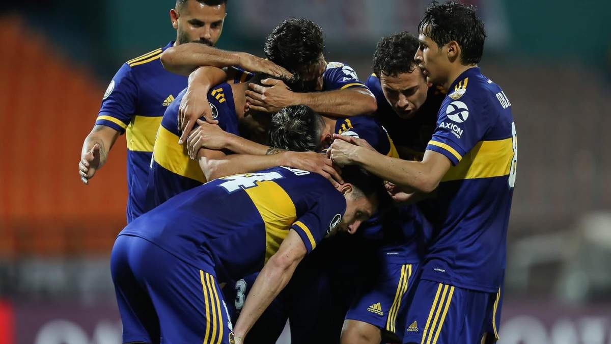 Festejo de Boca en la victoria ante DIM. Fuente (Instagram)