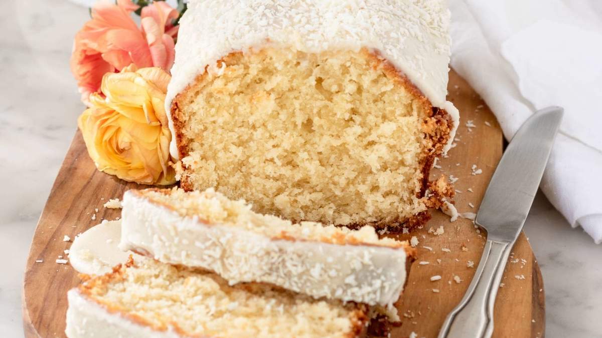 Budín de coco. Fuente: (X)