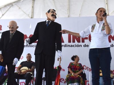 Salinas de Gortari y Fox "se presentan" en asamblea de Sheinbaum en la GAM