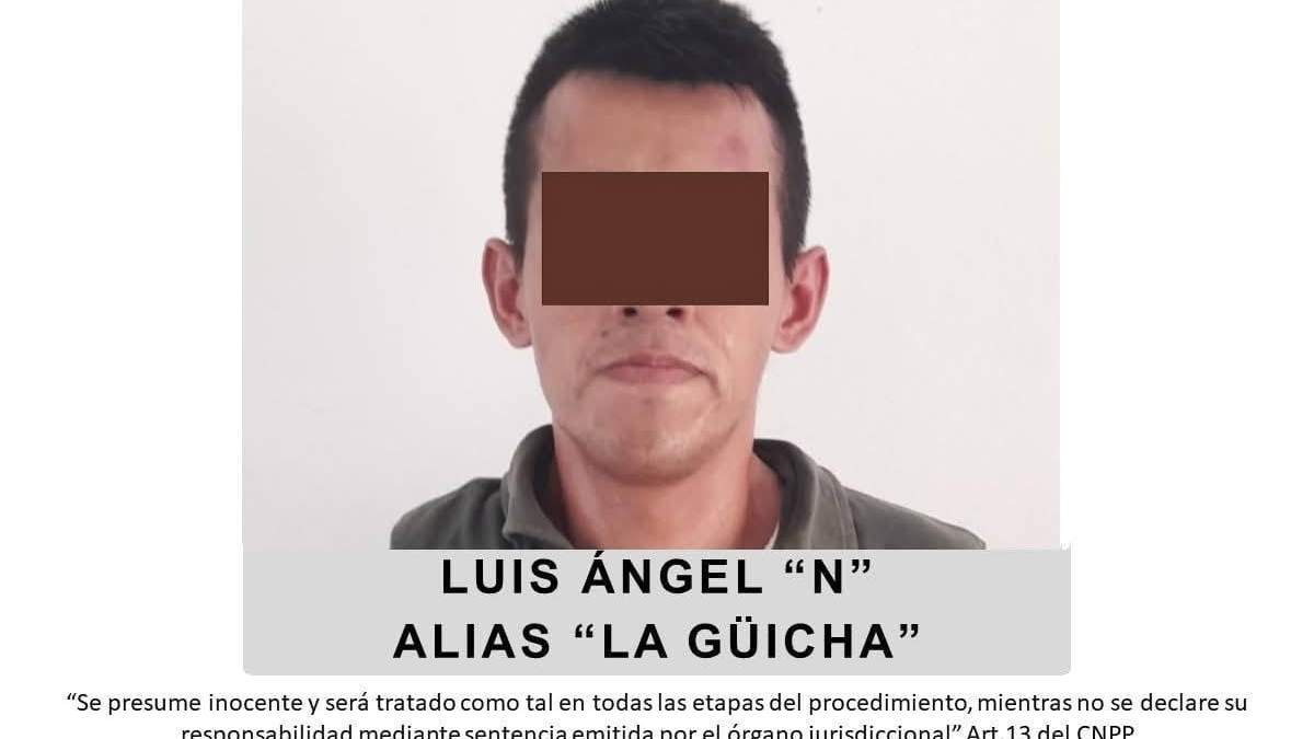 Luis Ángel "N", "La Güicha", uno de los principales señalado en el asesinato de la periodista veracruzana María Elena Ferral