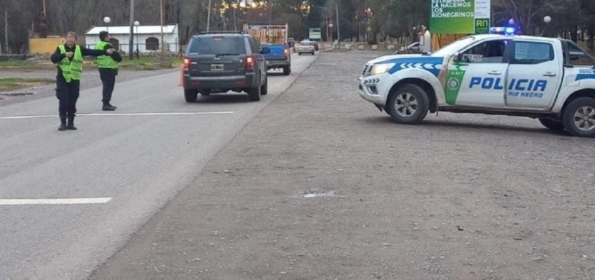 El ciclista fue atropellado en jurisdicción de Cinco Saltos. Fuente (Policía de Río Negro)