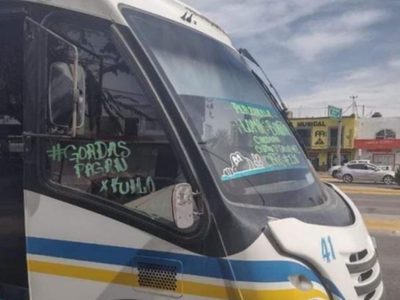 Sancionan a choferes de transporte público por ofender a mujeres con sobrepeso