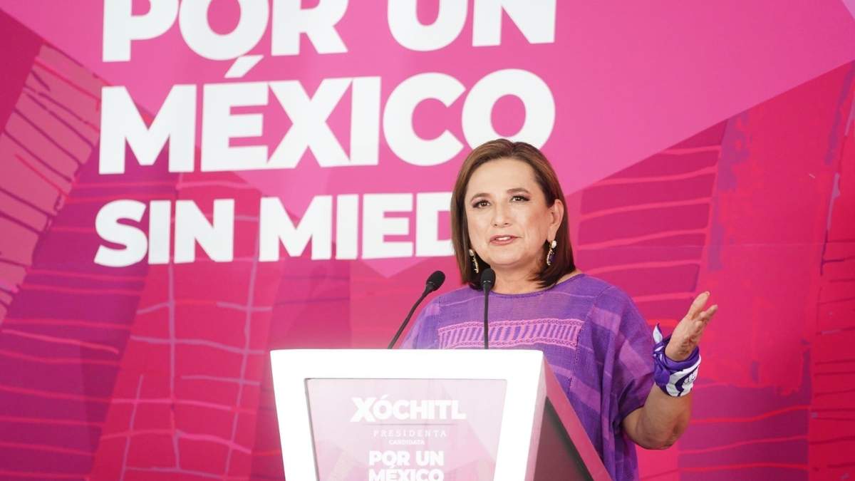 La candidata de la coalición Fuerza y Corazón por México, Xóchitl Gálvez