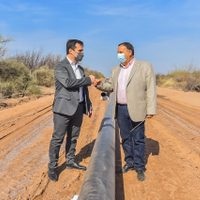 Darío Martínez visitó La Rioja y supervisó el avance del gasoducto productivo