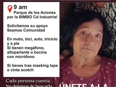 Mirna de 86 años está desaparecida en Yucatán; su familia organizó dos búsquedas masivas sin éxito