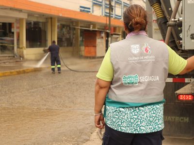 Llegan a Veracruz equipos de emergencia enviados por Clara Brugada