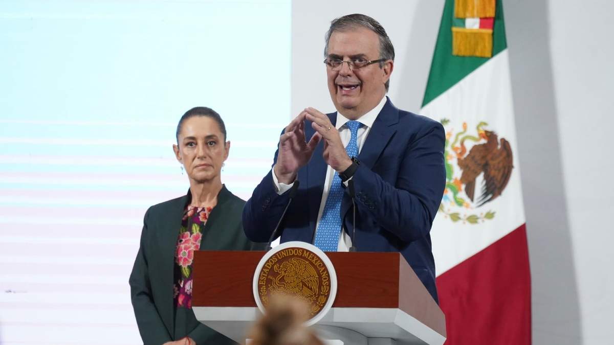 El secretario de Economía en la conferencia matutina en Palacio Nacional, este jueves 28 de agosto de 2025
