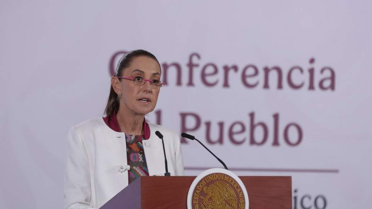 La presidenta Claudia Sheinbaum en la mañanera