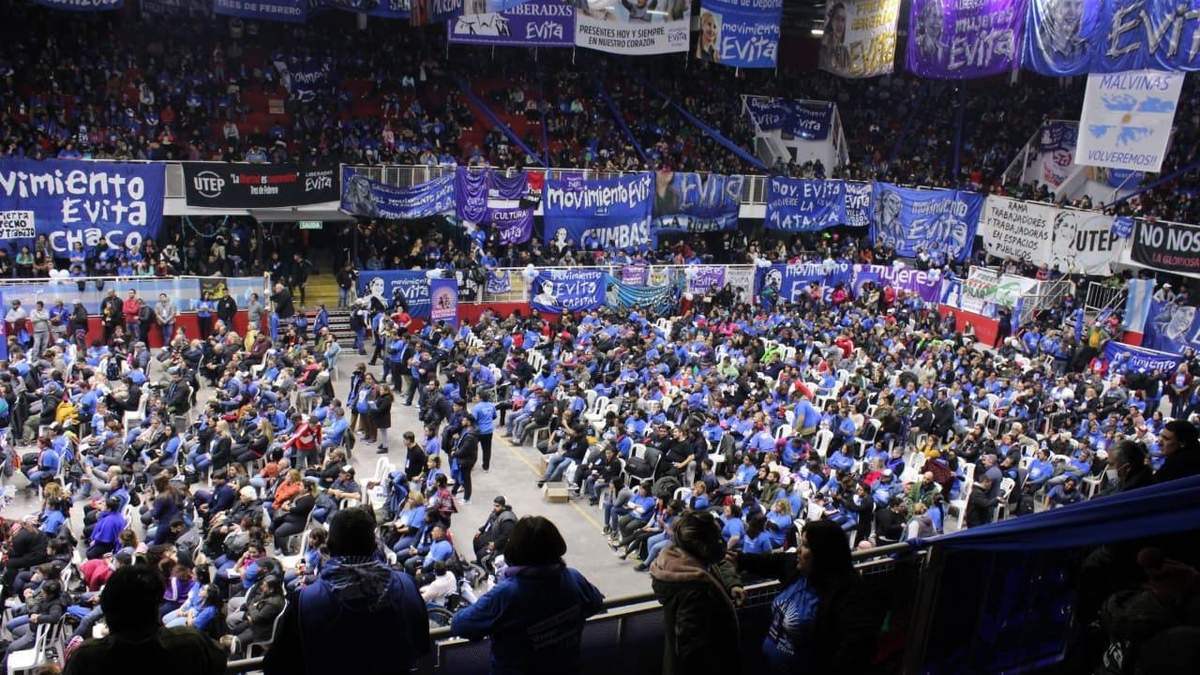 Congreso nacional del Movimiento Evita. Fuente (pensa-Virginia Pirola)