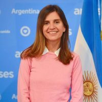 Fernanda Raverta y una visita muy especial en un hospital de Mar del Plata