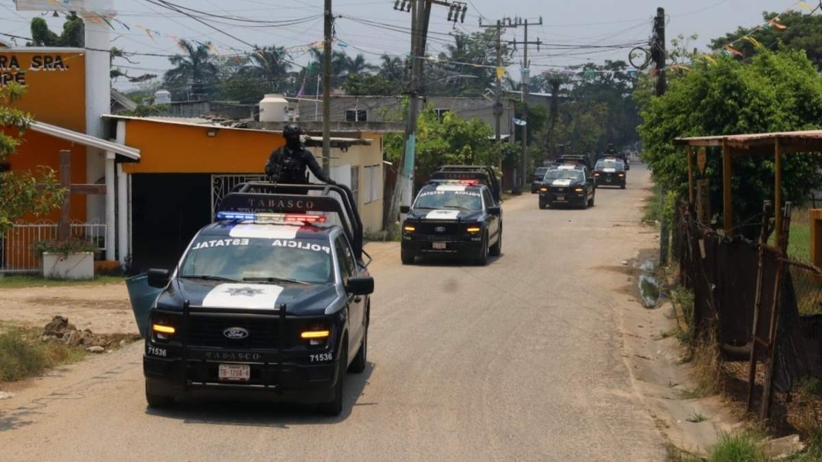 Policías estatales de Tabasco