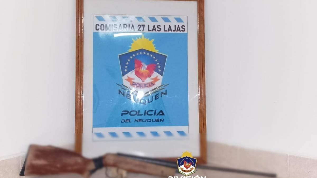 La carabina secuestrada por la Policía. Fuente: (Policía de Neuquén)