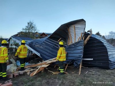 El temporal de viento en Bariloche afectó a más de 70 familias