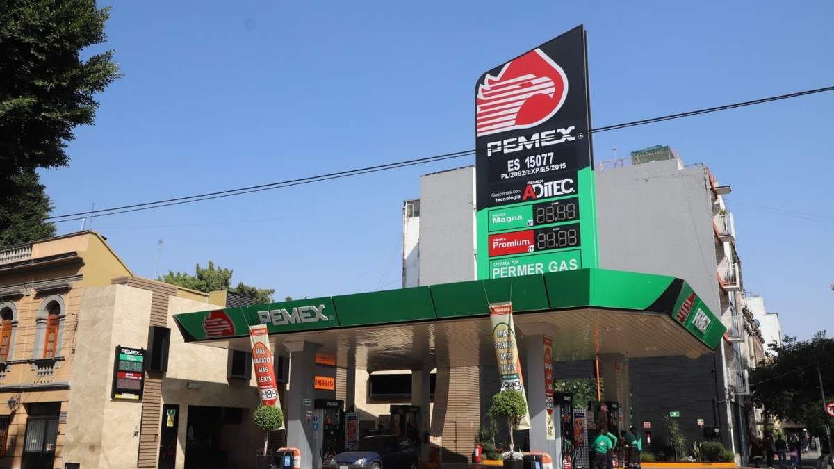 Una estación de servicio de Pemex