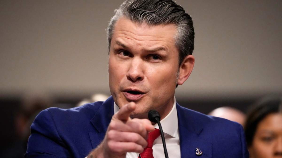 El nominado para secretario de defensa Pete Hegseth en su audiencia de confirmación en el Congreso en Washington el 14 de enero del 2025
