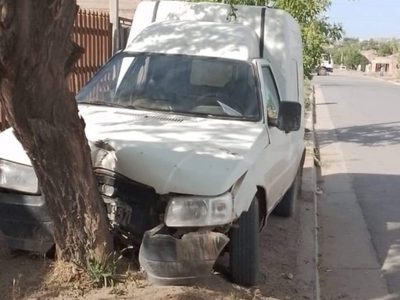 Un conductor alcoholizado y sin licencia chocó contra un árbol